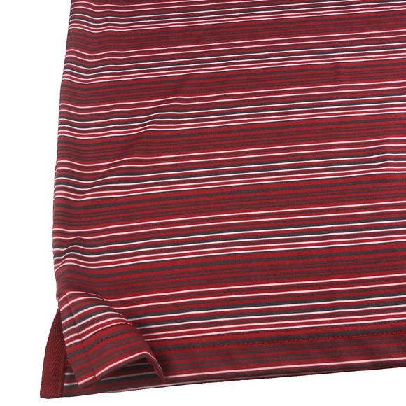 MLB St. Louis Cardinals Men's Polo Shirt Short Sleeve Medium Striped 74243 Red - Picture 6 of 16